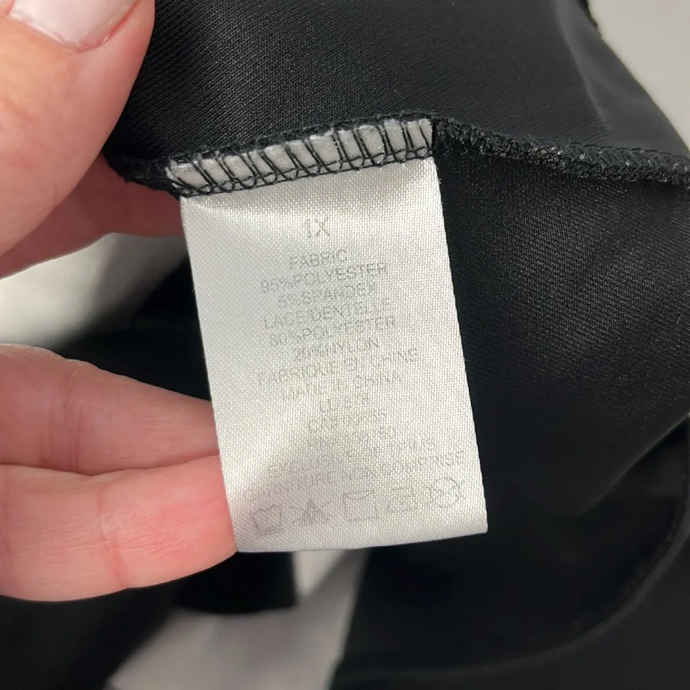 1X Michael Studio Black and White Houndstooth Dress - Picture 12 of 12